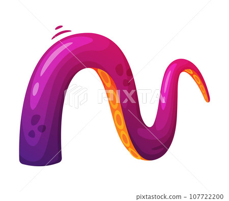 Octopus Tentacle as Limb of Ocean Creature Vector Illustration 107722200