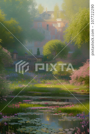 creating a landscape with a pond in the impressionist style trending on attestation creating a landscape with a pond in the impressionist style trending on attestation 107722290