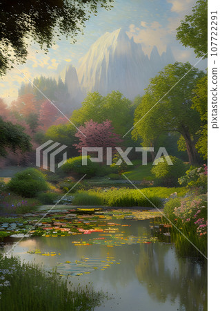 creating a landscape with a pond in the impressionist style trending on attestation creating a landscape with a pond in the impressionist style trending on attestation 107722291