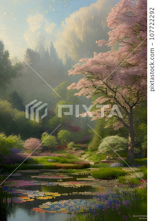 creating a landscape with a pond in the impressionist style trending on attestation creating a landscape with a pond in the impressionist style trending on attestation 107722292
