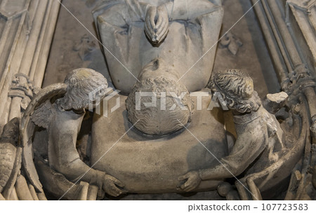 interiors and details of basilica of saint-denis, France interiors and details of basilica of saint-denis, France 107723583