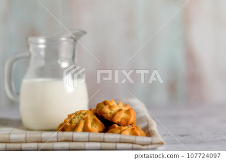Shortbread Cookies. Light Background Shortbread Cookies. Light Background 107724097
