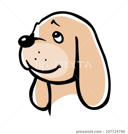 Little cute domestic dog Little cute domestic dog 107724790