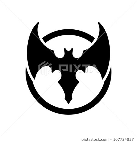 Bat wing logo vector element Bat wing logo vector element 107724837