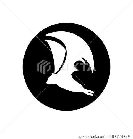 Bat wing logo vector element Bat wing logo vector element 107724839