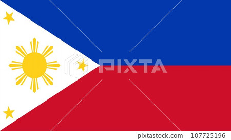 Philippines Flag. National Philippines flag. Flag of the Philippines 107725196