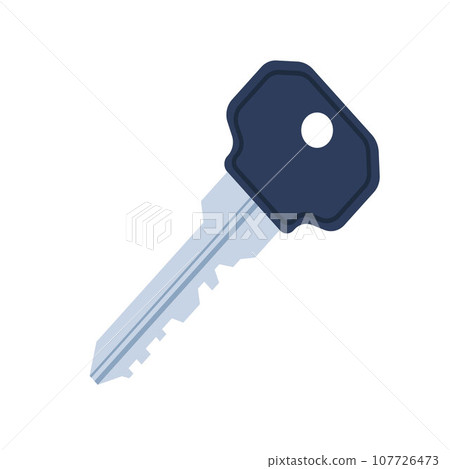 House key. Realistic modern door key. Home security. Vector illustration. House key. Realistic modern door key. Home security. Vector illustration. 107726473