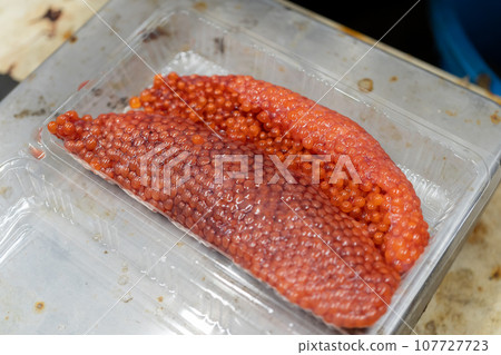 筋子、鮭魚子、鮭魚子、魚子 107727723