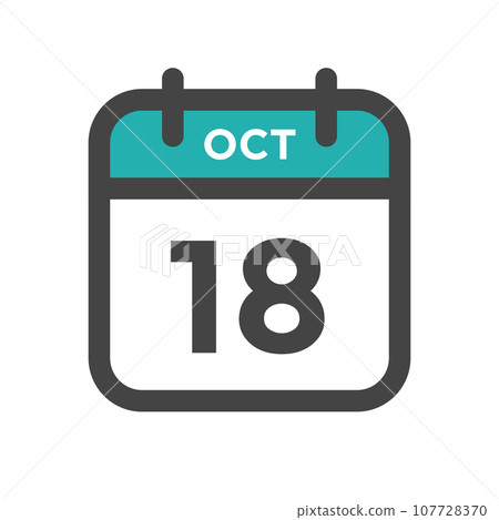 October 18 Calendar Day or Calender Date for Deadlines or Appointment October 18 Calendar Day or Calender Date for Deadlines or Appointment 107728370