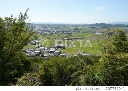 Scenery from the grounds of Tarobo Aga Shrine, Owaki-cho, Higashiomi City, Shiga Prefecture 107729041