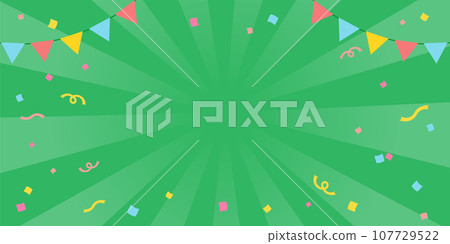 Congratulatory background material of garland and sunburst (2:1) Congratulatory background material of garland and sunburst (2:1) 107729522