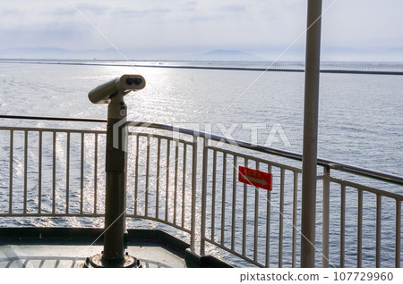 Scenery inside the ferry voyage (observation deck and telescope) Scenery inside the ferry voyage (observation deck and telescope) 107729960