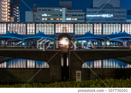 廣島和平紀念公園的和平之光夜景 廣島和平紀念公園的和平之光夜景 107730201