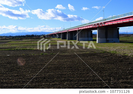 從河床眺望日本最寬的河流大成橋 從河床眺望日本最寬的河流大成橋 107731126