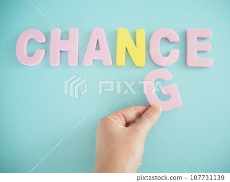 機會並改變字母和手指 機會並改變字母和手指 107731139