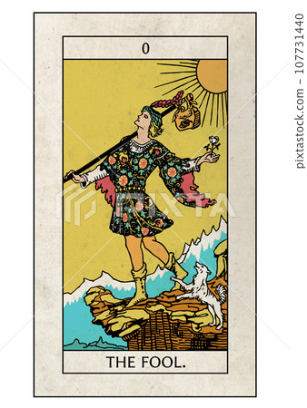 騎士塔羅牌大阿爾克那 0 傻瓜 107731440