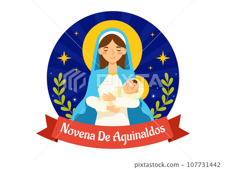 Novena De Aguinaldos Vector Illustration with Holiday Tradition for Families to Get Together at Christmas in Flat Cartoon Background Design 107731442