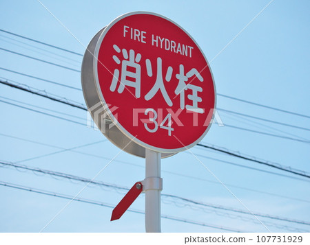 景觀與消防栓標誌 107731929