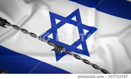 The Israel flag for Background 3d rendering The Israel flag for Background 3d rendering 107732597