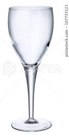 Empty wine glass isolated on white background Empty wine glass isolated on white background 107733121