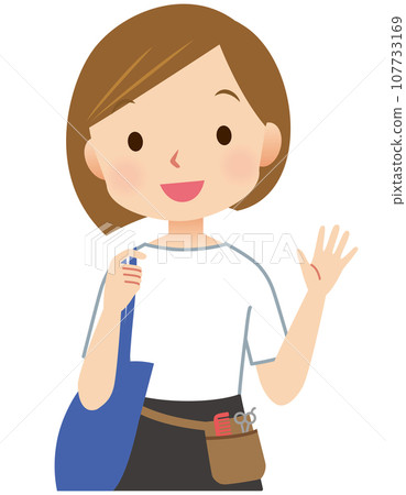 Care Beauty Visiting Beauty Hairdresser Female Staff 107733169