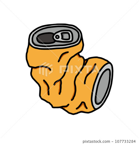 Crushed empty cans/garbage 107733284