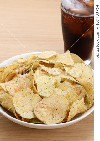 Potato chips and cola Potato chips and cola 107733754