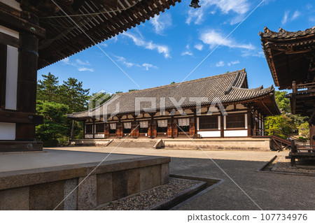 Lecture Hall of Toshodaiji temple located in nara, kansai, japan. 107734976