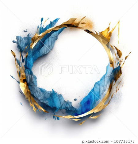 Artistic frame for design advertising placement and buzzy logo background 107735175