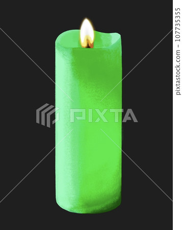 Color candle (green) long Color candle (green) long 107735355