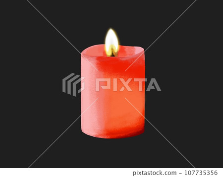 Color candle (red) short Color candle (red) short 107735356