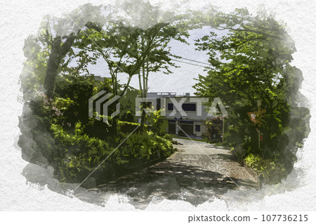 水彩畫風格,兵庫縣赤穗市大穗莊,赤穗岬 水彩畫風格,兵庫縣赤穗市大穗莊,赤穗岬 107736215