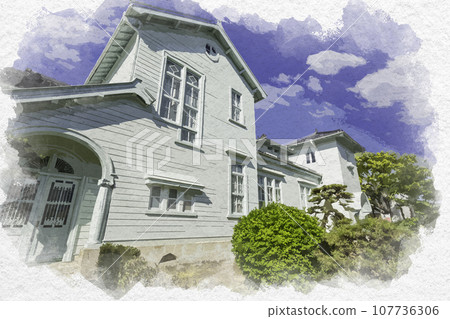 水彩風格 兵庫縣赤穗市民俗博物館 107736306