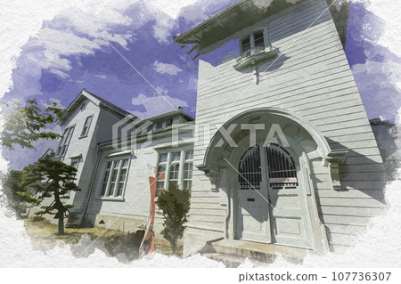 水彩風格 兵庫縣赤穗市民俗博物館 107736307