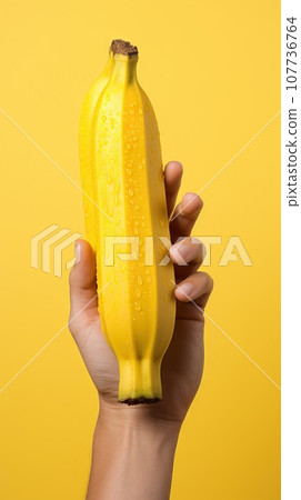 Hand Modeling, Banana Peeling, Professional Photography, Minimalism Generative AI 107736764