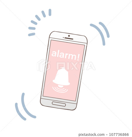 發出警報的智能手機 發出警報的智能手機 107736866