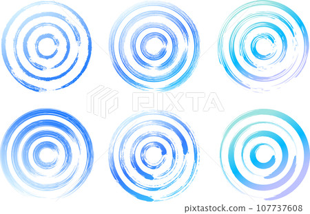 用淺藍色畫筆繪製同心圓 用淺藍色畫筆繪製同心圓 107737608