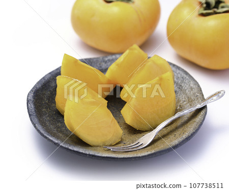 非常甜的秋天味道 柿子果（白底） 柿子果 107738511