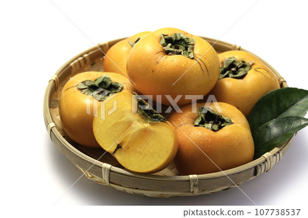非常甜的秋天味道 柿子果（白底） 柿子果 107738537