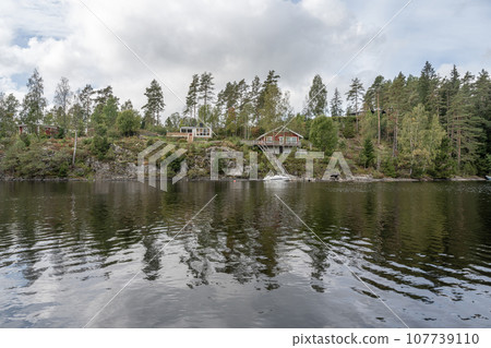 Lake Ragnerudssjoen in Dalsland Sweden beautiful nature forest pinetree swedish houses Lake Ragnerudssjoen in Dalsland Sweden beautiful nature forest pinetree swedish houses 107739110