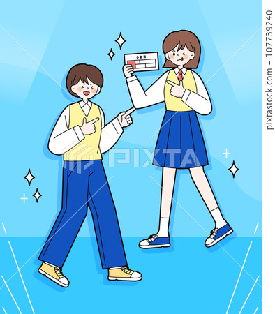 Character illustration for the college entrance exam 107739240
