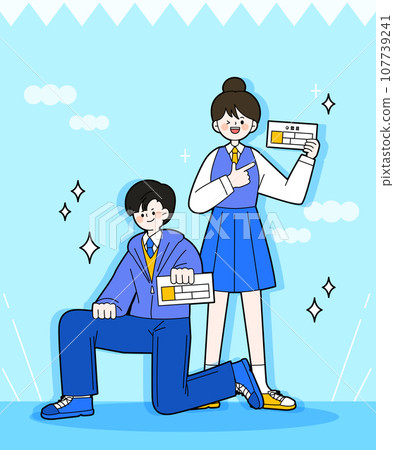 Character illustration for the college entrance exam 107739241