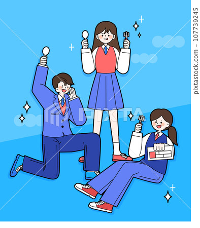 Character illustration for the college entrance exam Character illustration for the college entrance exam 107739245