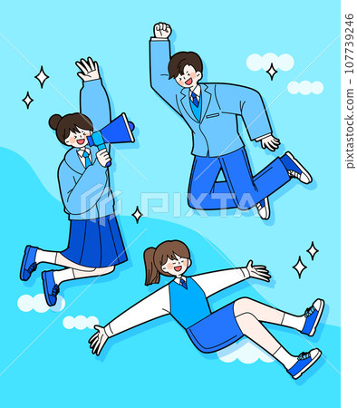 Character illustration for the college entrance exam Character illustration for the college entrance exam 107739246