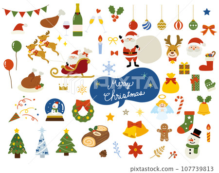 Christmas illustration set 107739813