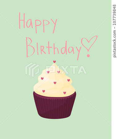 Happy Birthday gift card. Vector illustration Happy Birthday gift card. Vector illustration 107739848