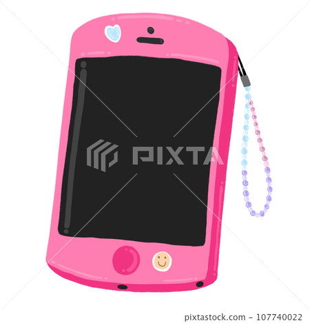 Pink Smartphone Cartoon illustration Pink Smartphone Cartoon illustration 107740022