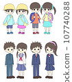 Standing pictures of boys and girls by age 107740288