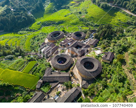 中國福建省土樓 107740409