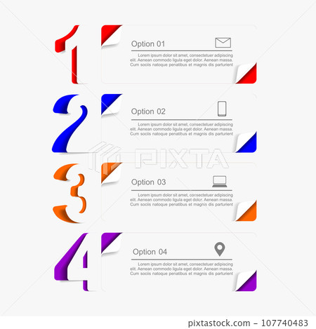 Infographic design template with place for your data. Vector illustration. 107740483
